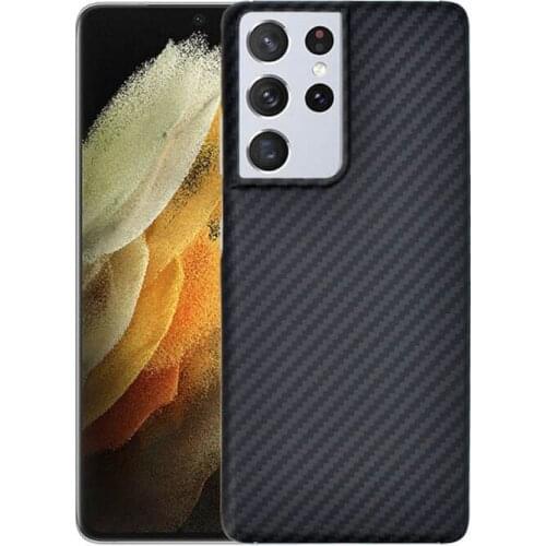 Carbon Fiber Telefoon Case Voor Samsung Galaxy S21 Ultra Galaxy S21 Plus Real Carbon Fiber Ultradunne Hard Cover