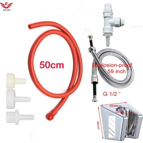 Wetips Red Silicone Colon Tube Cleaning Portatil Anal Shower Tubing Ducha Douchette Wc Enema Constipation Hose Anal Cleansing