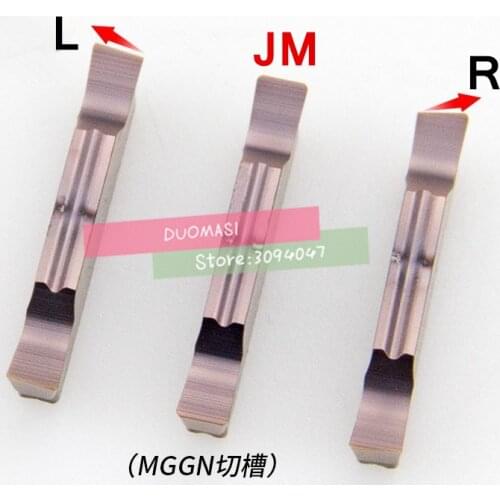 10Pcs Cutting Inserts MGGN150/MGGN200/MGGN250/MGGN300/MGGN400/MGGN500-R/L/JM Cutter carbide hard alloy blade for stainless steel