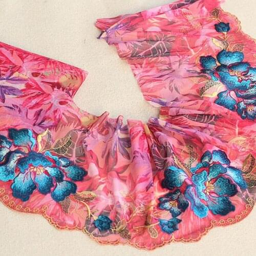 2Yards Green Exquisite Elastic Stretch Lace Trim High Quality Lace Fabric DIY Craft&Sewing Dress Clothing Accessories