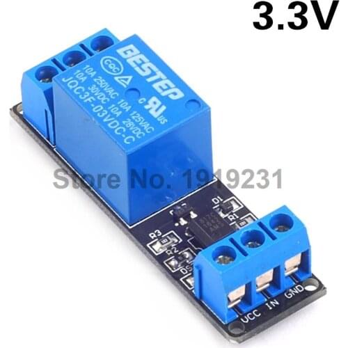 3.3V 1 Channel 3V Relay Module Optocoupler Isolation Low Level Trigger Relay Module