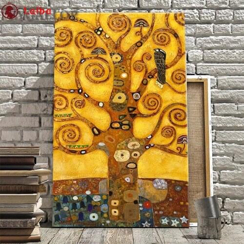 5D DIY Diamond Painting Abstract art, golden tree Hot selling home art cross stitch full diamond embroidery mosaic painting