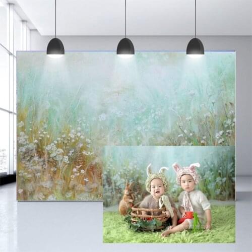 Avezano Photography Backdrops Spring Easter Painting Floral Newborn Baby Shower Portrait Party Background Photo Studio Props