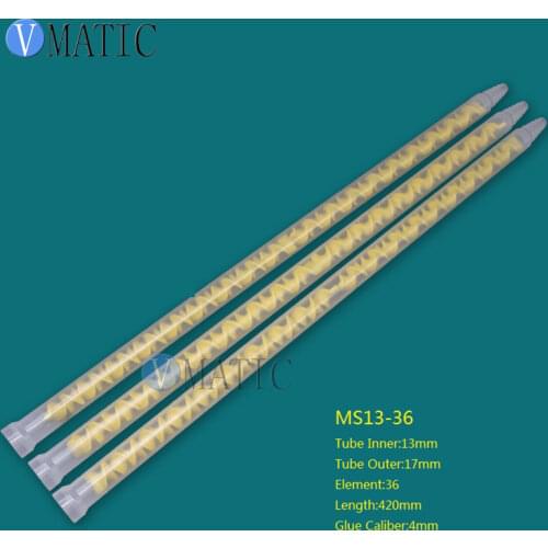 Free Shipping Resin Static Mixer MS13-36 Mixing Nozzles for Duo Pack Epoxies Plastic Mixer Tube