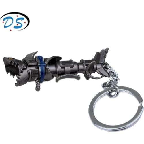 Game Jewelry League of legend Heroes Jinx Darts Weapon Keychain Personalised Keyrings for Bags Key Holder Key Chains
