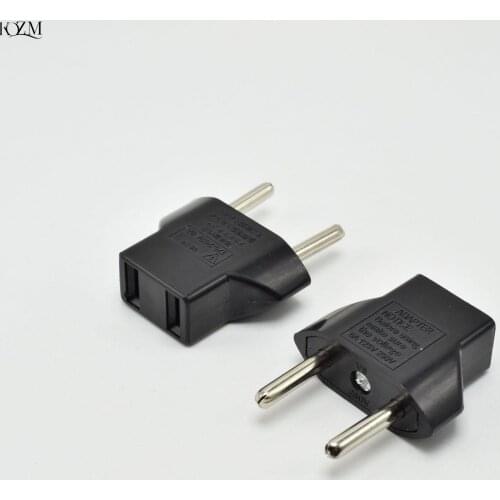 High Quality 5pcs/lot US USA to European Euro EU Travel Charger Adapter Plug Outlet Converter Adapter