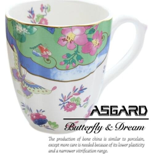 European Creative Royal Bone China Coffee Cup Large capacity breakfast cup porcelain mug for water Christmas gifts Free Shipping