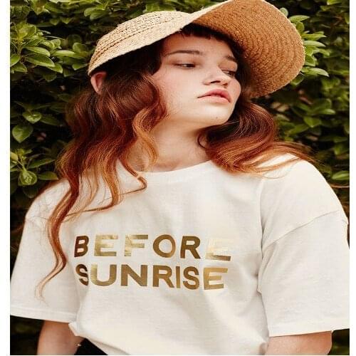 Before sunrise T shirt fashion casual tops tees fashion t shirt tees moletom do tumblr t shirt casual tops tees t shirt