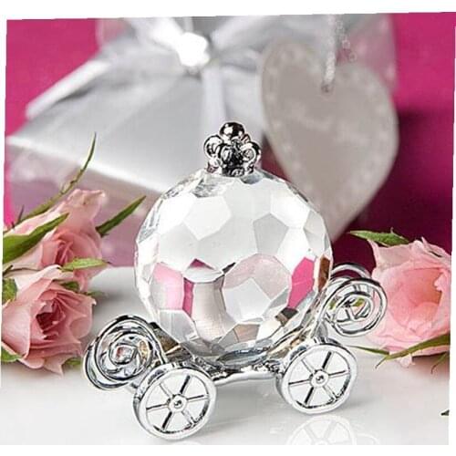 Quality Choice Crystal Collection Cinderella Crystal Pumpkin Carriage wedding Favors 10pcs/lot