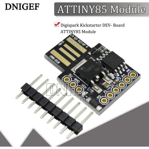 DNIGEF 1 PCS Digispark Kickstarter DEV- Board ATTINY85 Module for Arduino USB