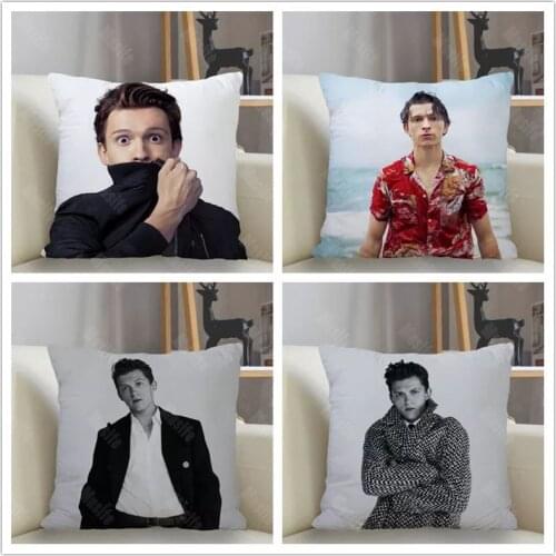 Musife Tom Holland Pillowcase Custom Square Pillow Cover Case Zipper Pillowcase 35*35,40*40,45*45cm Drop Shipping