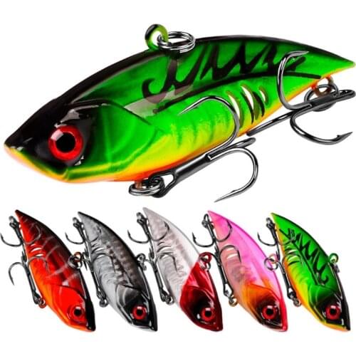 FISHINAPOT 1pcs VIB Fishing Lures 6.5cm/11g Hard Artificial Bait 5 Colors Available Bass Pike Crankbait Wobbler Fishing Tackle