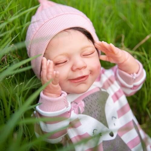 New 20" Hand-made Detailed Painting Doll Soft Body Silicone Reborn Baby Doll Collectibles Art Toys