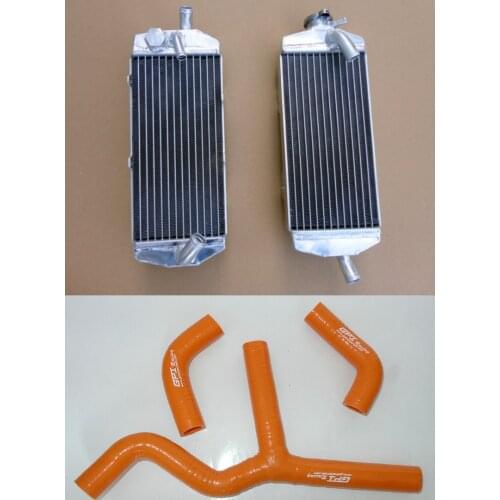 New performance For KTM 400 450 525 SX/MXC/EXC 2003-2007 aluminum radiator & hose 400SX 525SX 450MXC 525EXC 03 04 05 06 07