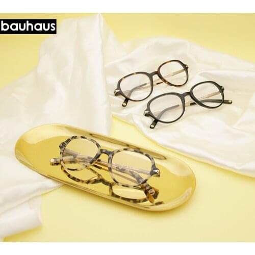 Newest Oversize Glasses Frames Metal Leg Vintage Eyeglasses Frame Women Men Plain Glasses Fashion Eyewear For Woman man AB1026