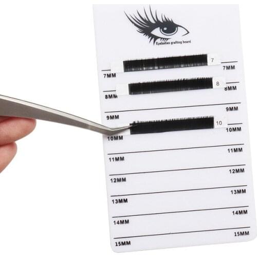 Wholesale Eyelash Aids White Acrylic Eyelash Scale Board Lash Extension Supplies Eyelashes Display Board Makeup Tools