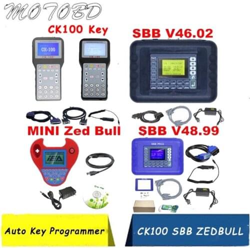 2 Colors SBB V48.99 V48.88 V46.02 Key Programmer Add New Cars Upgrade Than SBB V33.02 Same Function AS CK100 MINI ZED BULL