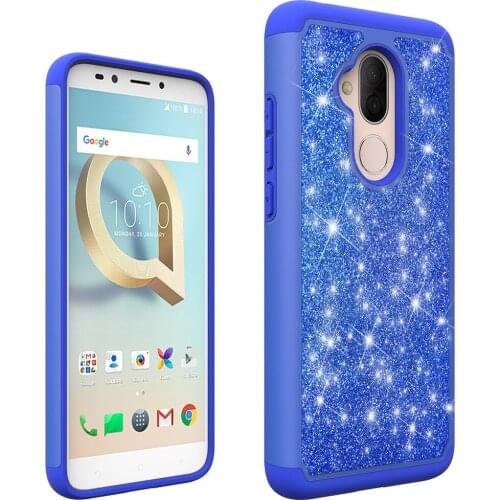 Luxury Glitter Silicone Phone Case For Alcatel 7 6062w Hybrid Impact Bling Sparkle Cover Slim Shockproof Back Case For Alcatel 7