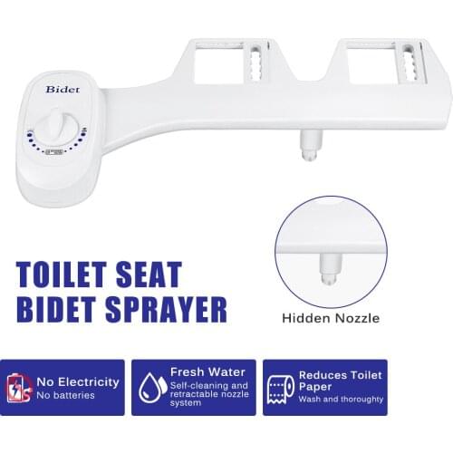 Toilet Seat Bidet Sprayer Bidet Attachment Toilet Bidet Seat Self-Cleaning Water Bidet Sprayer Mechanical Muslim Shattaf Washing