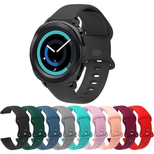 20mm Silicone Strap For Samsung Gear Sport/Gear S2 Classic Smart Watch Replace Bracelet For Huawei Watch 2 42mm Watchband