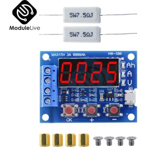 New 1.2v 12v 18650 ZB2L3 Li-ion Lithium Battery Capacity Tester + Resistance Lead-acid Battery Capacity Meter Discharge Tester