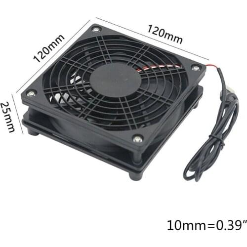 LX9B DIY Cooling Fan DC5V USB Power Silent Fan Cooler for Router TV Box Radiator Electronic Equipment