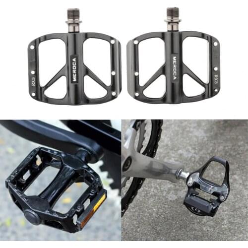 1Pair RX1/RX2/RX3 Cycling Pedals Pedals Scratch-resistant Anti-rain Aluminum Alloy Cycling Riding Flat Pedals for Outdoor