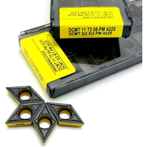 DCMT11T304 PM 4225 high quality Carbide insert internal turning tool lathe tool DCMT 11T304 turning insert carbide
