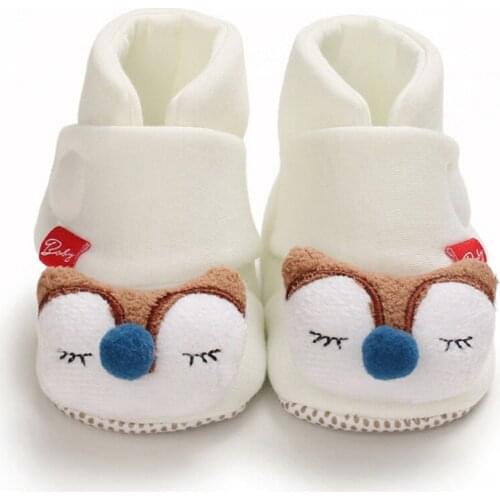 Winter Baby Boy Girl Cartoon Boot Cotton Comfort Soft Anti-slip Warm Shoes Soft Sole Crib First Walkers
