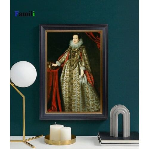Retro European Style Famous Wall Paintings Reproductions By Classical Portrait Art Canvas Prints Home Decor-02