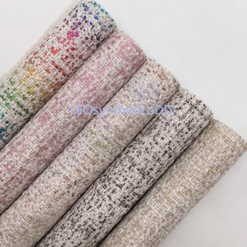 1PC 21X29CM Metallic Cotton Linen Fabric Sheets For Making Bows LEOsyntheticoDIY T350