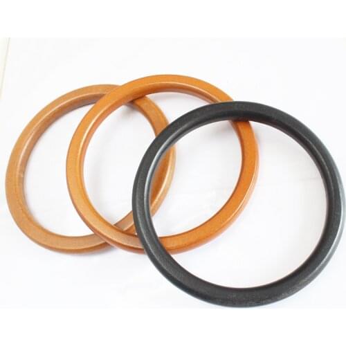 1Pc Bag Handle Round Wooden Handle Purse Handles Lady Ring Portable Replacement Diy Bag Strap Women Handbag Bags Accessories