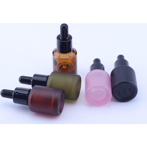 10pcs/lot 15ml Glass Aromatherapy Liquid dropper bottle for Massage Oil cosmetic essentilal oil colorful packaging bottle