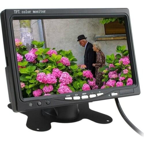 20Pcs/Lot 7" Car TFT LCD Monitor Support 2 Rearview Camera and Remote Control, Parking System