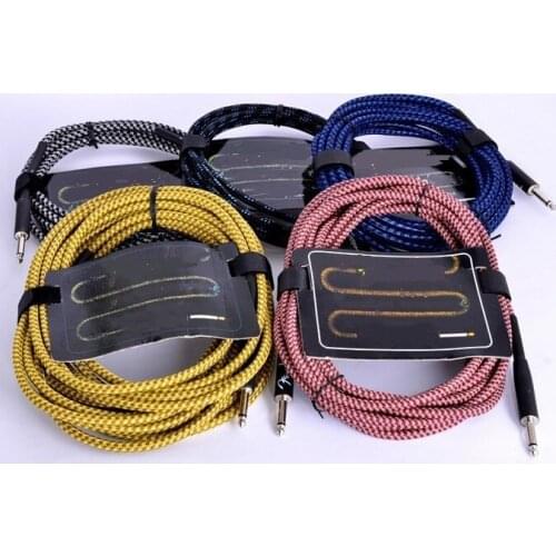 3 meter guitar cable Double denoise braid shield pure copper Color shipped randomly