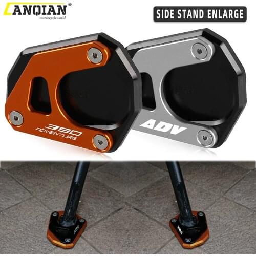 390 ADVENTURE 390 ADV Motorcycle Aluminium Side Stand Enlarge Foot Pad Support Plate Kickstand FOR 390ADVENTURE 390ADV 2020-2021