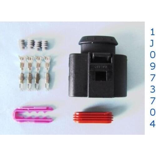 4pcs/lot 4 Pin/Way Female 1.5mm Auto Temp Sensor Plug Connector For VW AUDI 1J0 973 704 1J0973704 4819035 1st CLASS POST