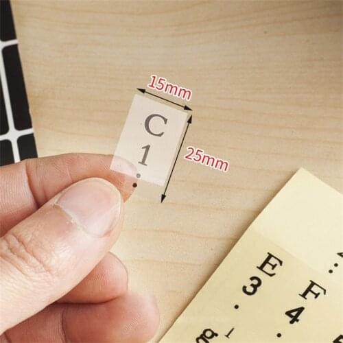 61/88 Keys Transparent Piano Electronic Keyboard Sticker Stave Note Sticker Sticker Gift Wholesale Student Office Stationery