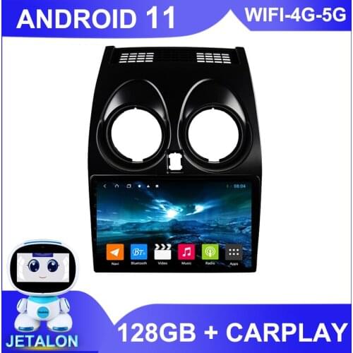 For Nissan Qashqai J10 2006-2013Car Radio Stereo GPS Navigator 6GB Ram 128GB Rom Autoradio 2Din Android 10 Multimedia Player