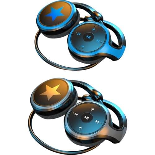 Wireless Bluetooth 5.0 Headset Fast Pairing MP3 Player In-Ear Headphones Earphones With USB Cable For Outdoor Sports Worn Neck