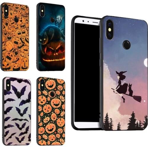 Pumpkin Halloween Bat Boo Case For Xiaomi Redmi Note 10 Pro 7 8 Pro 8T 9S Note 9 Pro Cover For Redmi 9 9T 9C 9A 8A