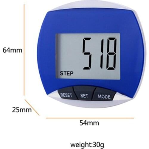 Fitness Digital Pedometer Waterproof Portable Digital Pedometer Step Movement Calories Counter for Running Walking Outddor Sport