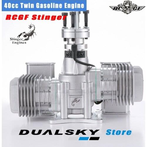 RCGF STINGER 40CC TWIN 2 Stroke Engines Gasoline Engines Rc Aircraft Rc Airplane Two Cycle Stinger 40cc Engine