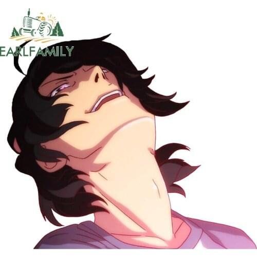 EARLFAMILY 13cm x 11.4cm For Araragi Anime Vinyl Car Sticker Graffiti Waterproof Decal Laptop Car Door Windows Occlusion Scratch