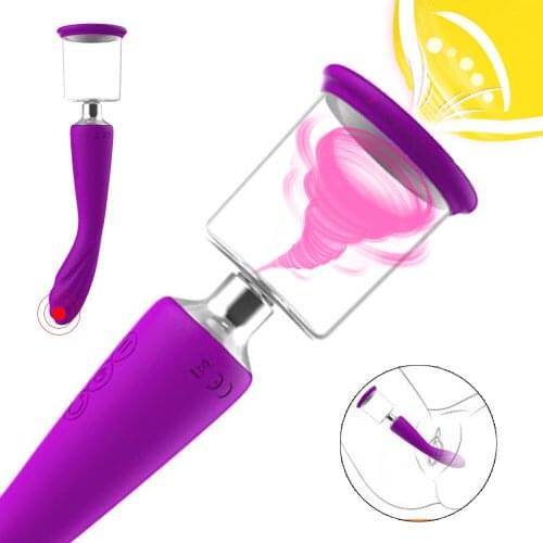 Dildo Vibrator Nipple Sucking Pump Pussy Sucking Vagina Clitoris Stimulator Sex Toys for Women Men Couple Masturbator Massager