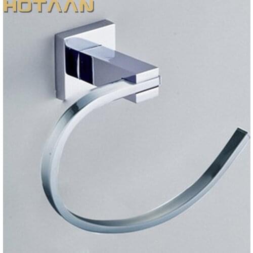 HOT SELLING, FREE SHIPPING, Bathroom towel holder, Stainless steel Wall-Mounted Round Towel Rings ,Towel Rack,YT-11391