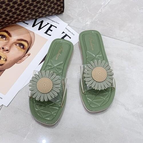 Summer Sunflower Slippers Women SunFloral slippers Beach Casual Sandals Female Indoor Flip Flops Ladies Soft Slides Shoes