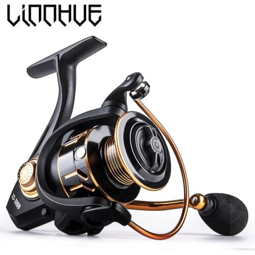 LINNHUE NEW Fishing Reel X3-1000-7000 Spinning Reel 8kg Max Drag Reel Fishing 5.0:1Speed Metal Spool no gap Coil Fishing Reel