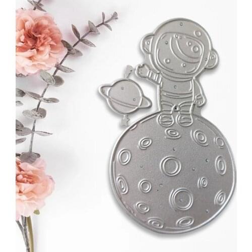 Astronaut Metal Cutting Dies Stencil Scrapbooking DIY Album Stamp Paper Card