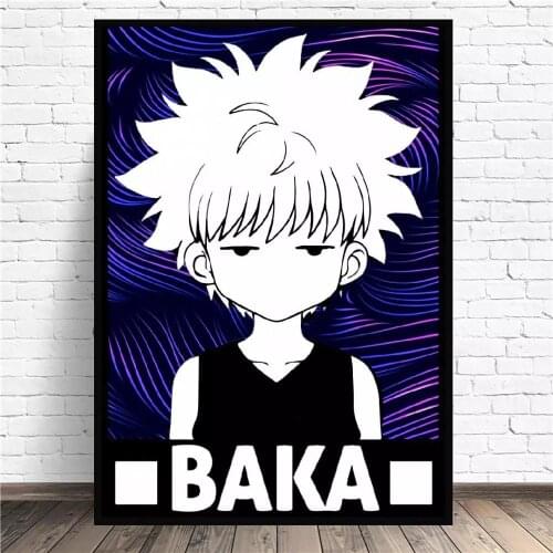 HD Print Modular Picture Kilua Baka Anime Canvas Cute Boy Black Painting Poster For quality Kids Room Decor Wall Art Frame